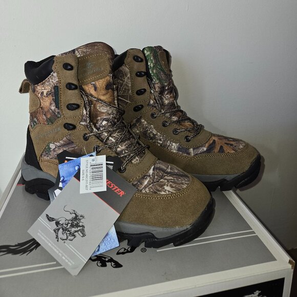 Winchester Boots Mens Brown Camo 6 Waterproof Thinsulate Shoe Work SRC-361260D Winchester Men main image 2